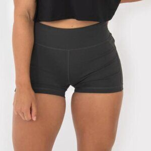 Barbell Apparel Women's Small Stayput Shorts Charcoal Gray